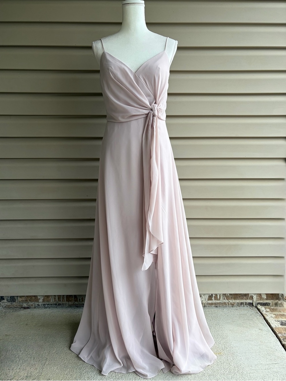 •Jenny Yoo• Amara Luxe Chiffon Event Dress in Soft Blush – Size 6